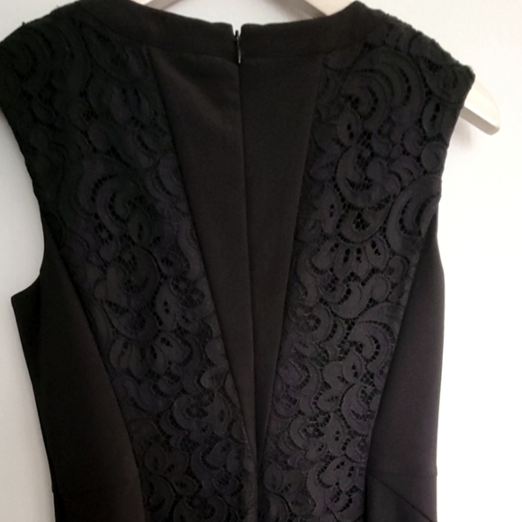 Ann Taylor NWT Black Lace Detail Sheath Dress - Picture 4 of 9